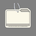 Paper Air Freshener Tag - File Folder